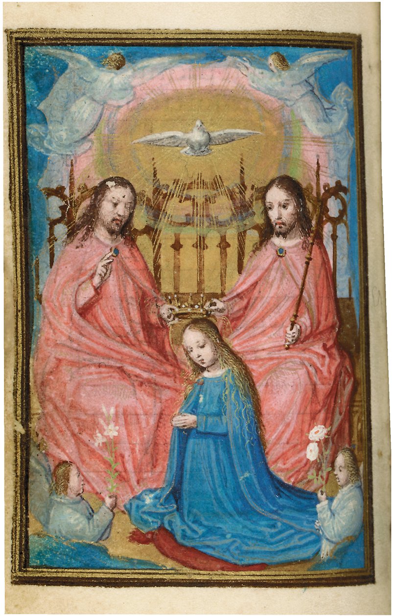 Folio från en miniatyrbok med timmar, användning av Rom, Brygge, 1530-35 av Simon Bening