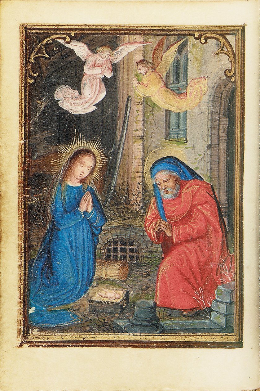 Folio från en miniatyrbok med timmar, användning av Rom, Brygge, 1530-35 av Simon Bening