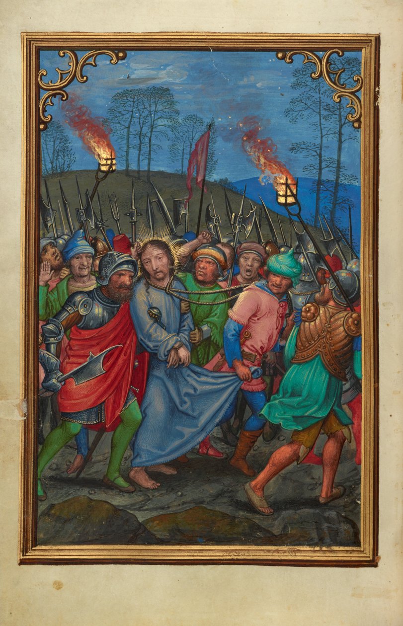 Die Verhaftung Christi av Simon Bening