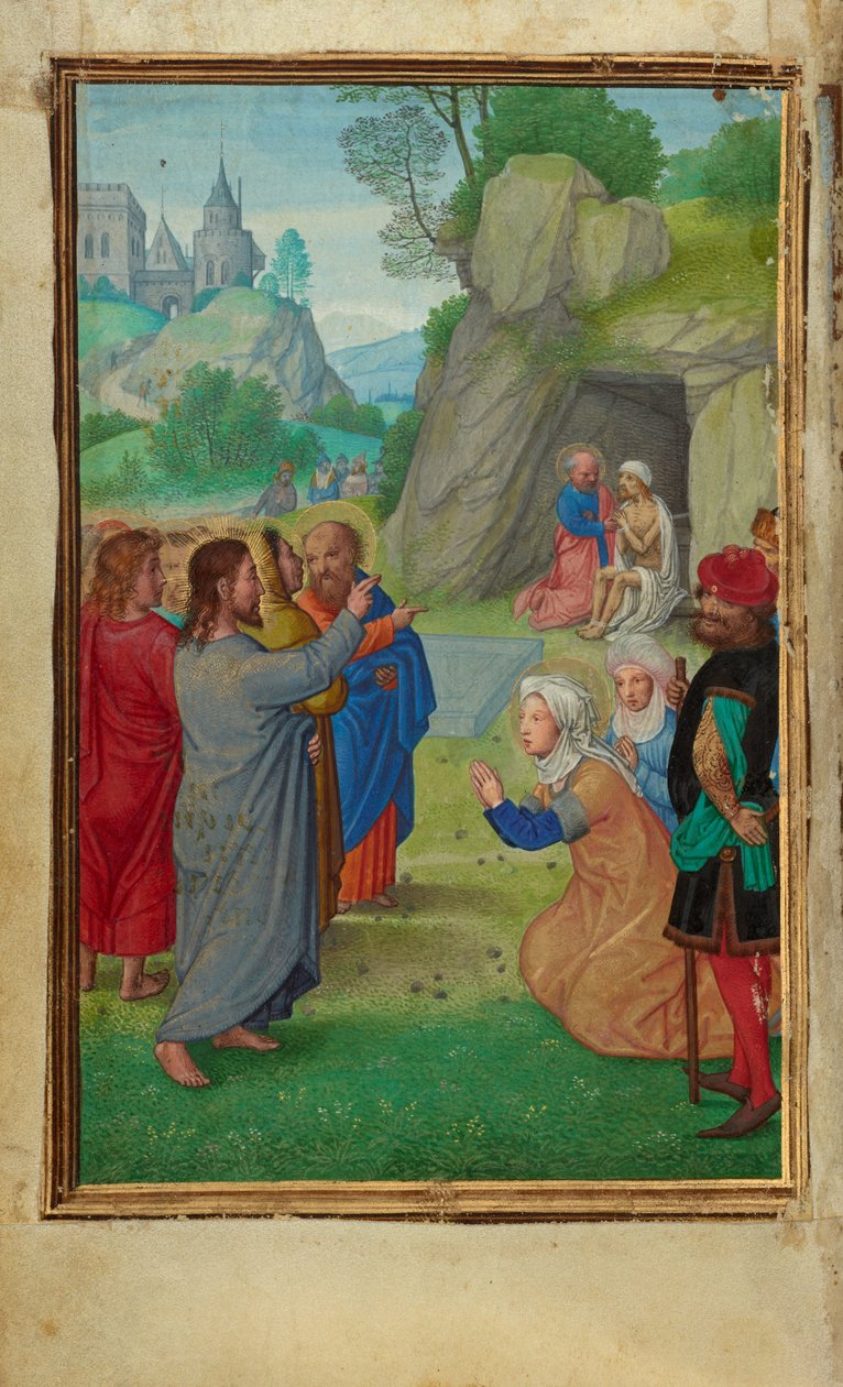 Die Auferweckung des Lazarus av Simon Bening