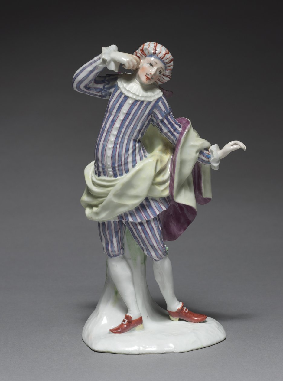 Italiensk komedifigur: Mezetin, ca 1753 (porslin med emaljdekoration) av Simon Feilner