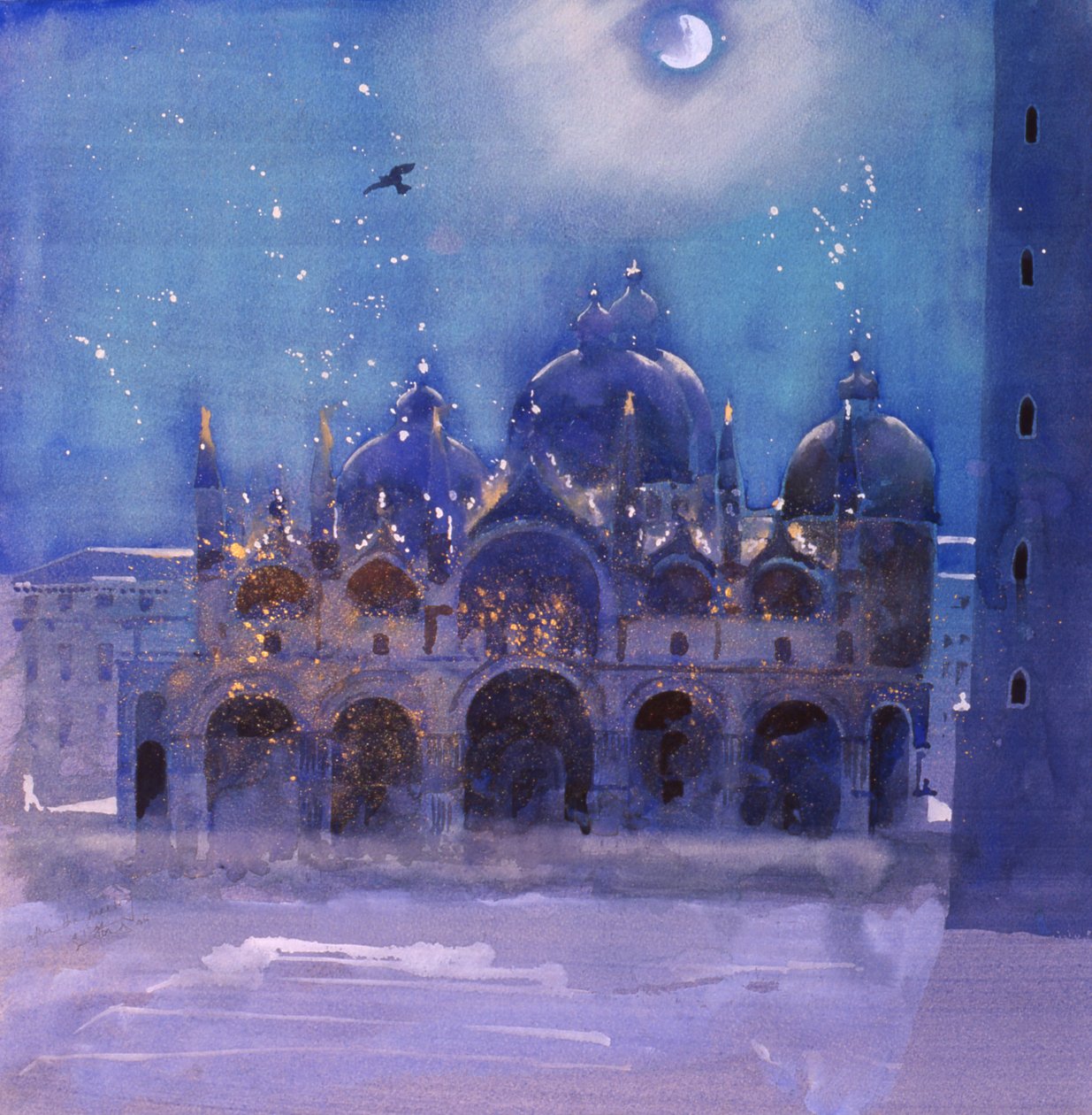Efter mötet, 2006 (akvarell på papper) av Simon Fletcher