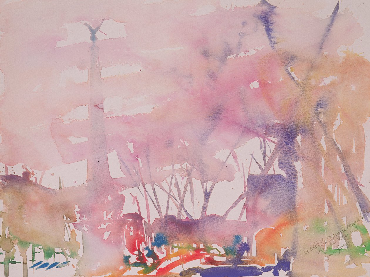 Aix en provence, Frankrike, 2002 (akvarell) av Simon Fletcher