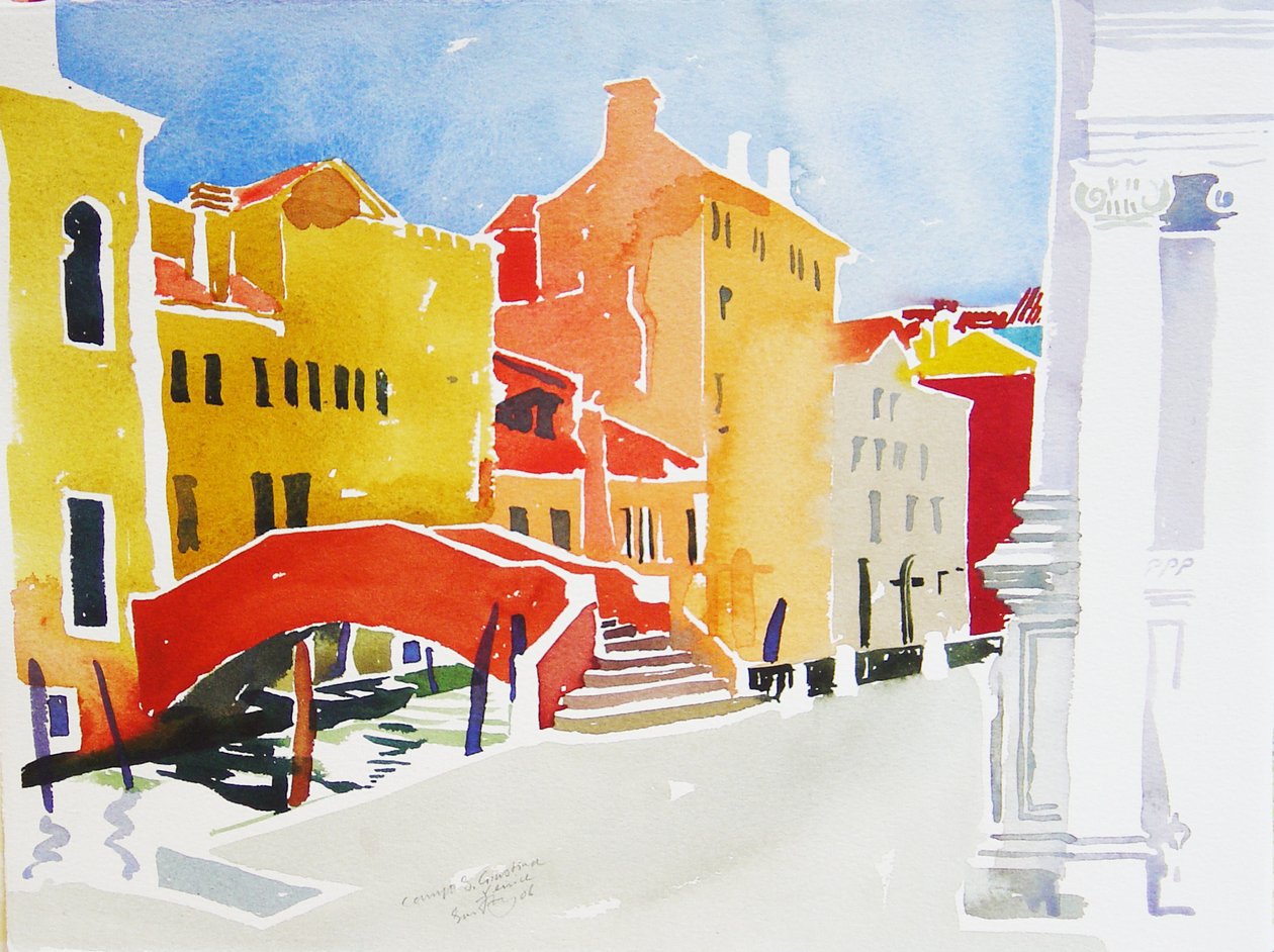 Campo S Guistina, 2006 (akvarell) av Simon Fletcher