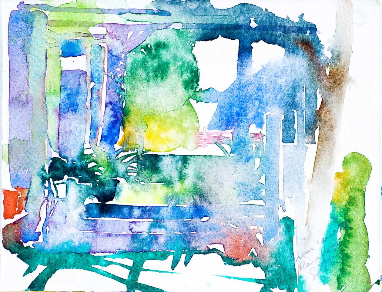 Hotel Caruso Garden (akvarell på papper) av Simon Fletcher