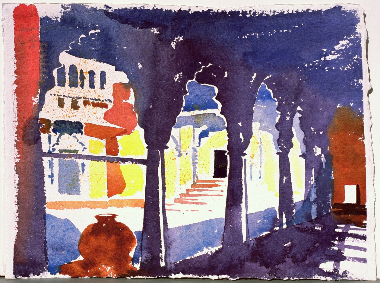 Meherangarh, 2007 (akvarell på papper) av Simon Fletcher