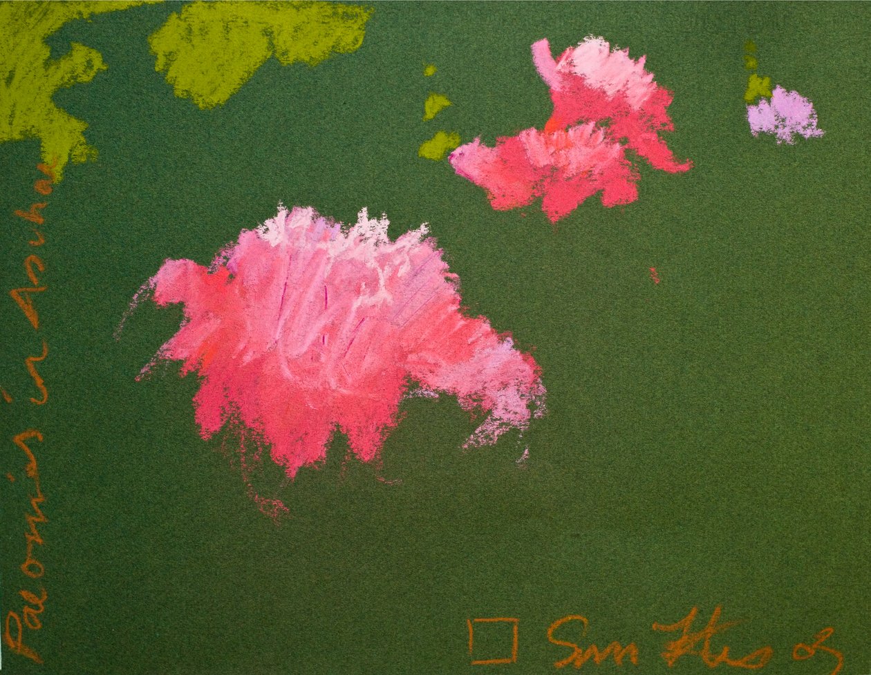 Pioner i Aschau (pastell på papper) av Simon Fletcher
