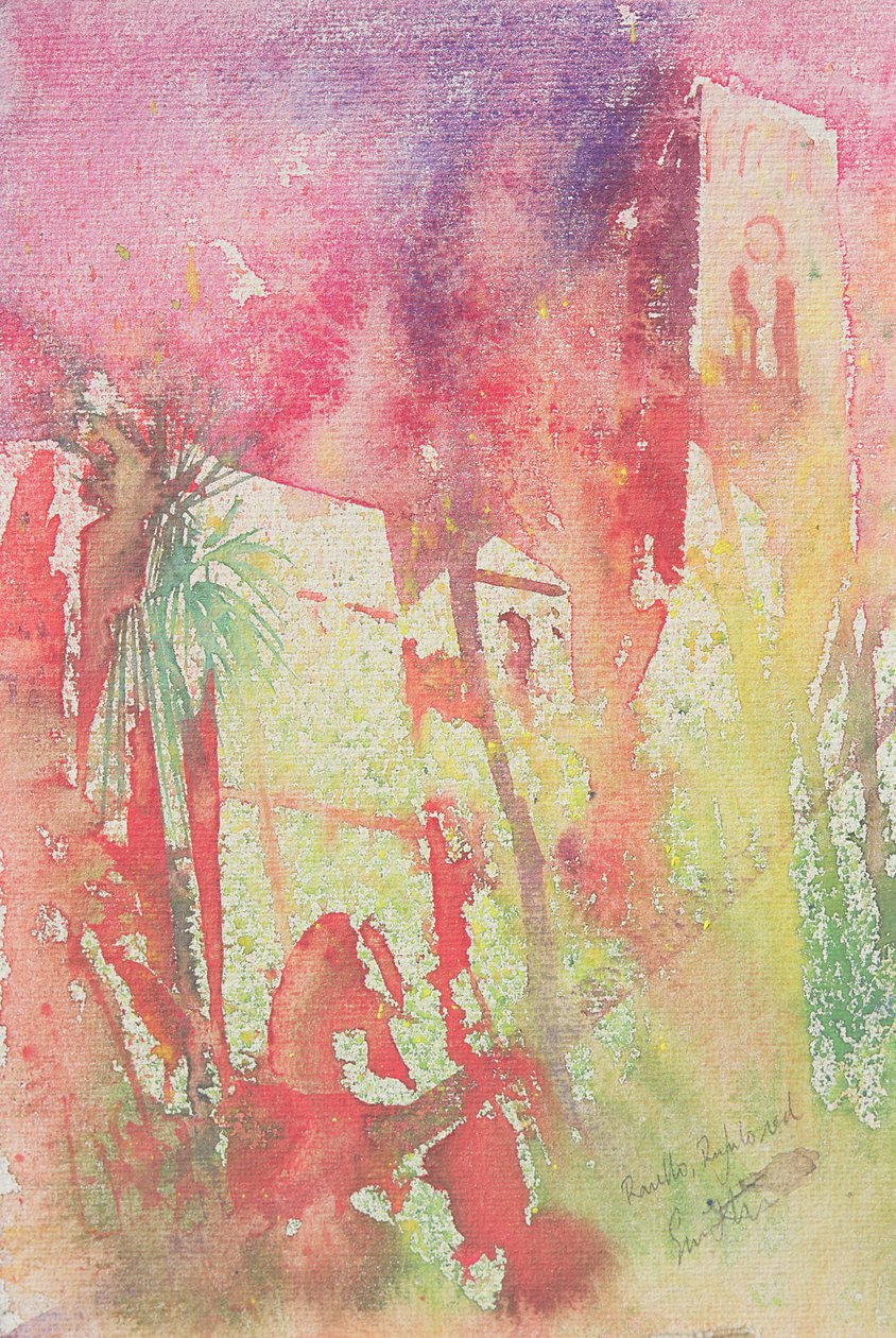 Ravello rufulo, Italien, 2001 (akvarell) av Simon Fletcher