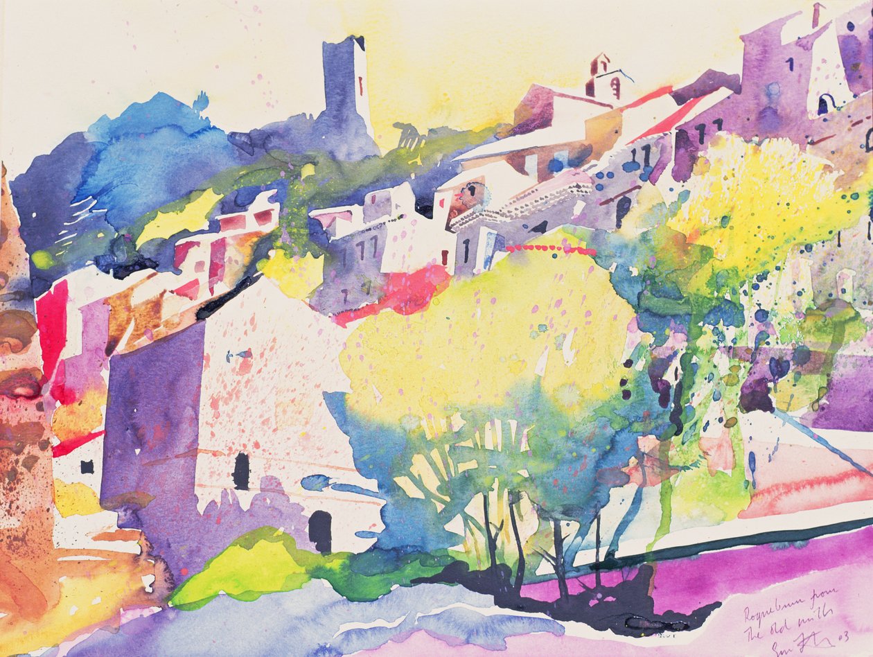 Roque Brun från de gamla kvarnarna, 2003 (akvarell på papper) av Simon Fletcher