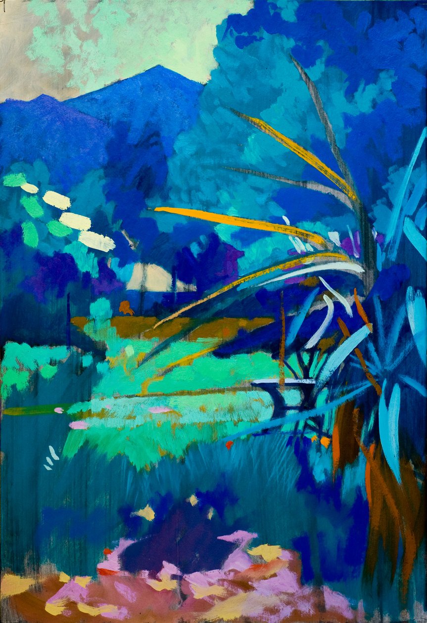 Under the blue, 2012 (olja på pannå) av Simon Fletcher