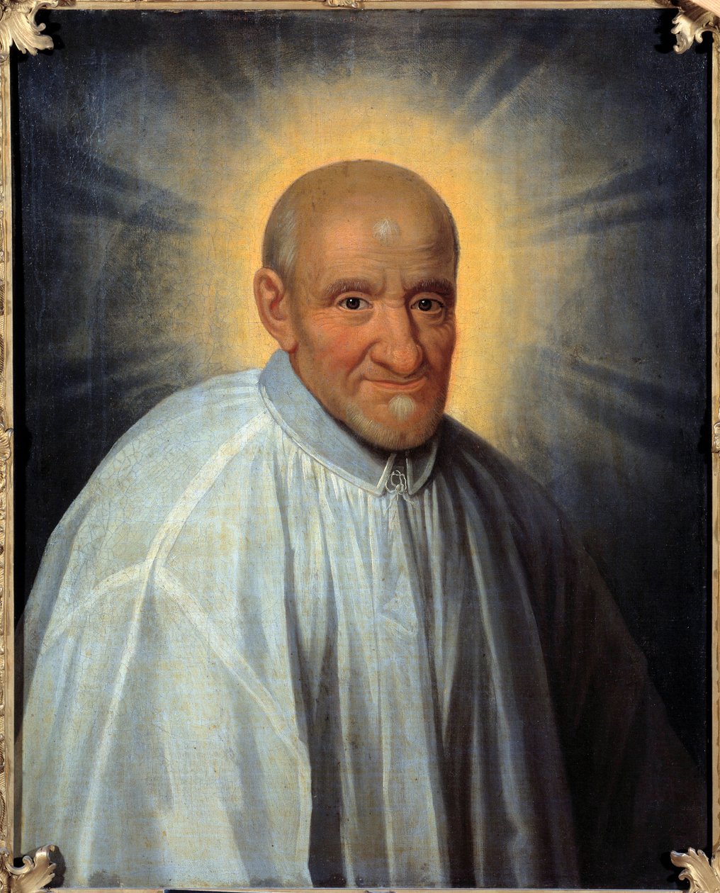 Porträtt av Saint Vincent de Paul (1576-1660), Chamonier of the Galeries och grundare av Congregations of the Daughters of Charity Målning av Simon Francois (1576-1660) 1660 Sön. 0,81 x 0,65 m av Simon Francois