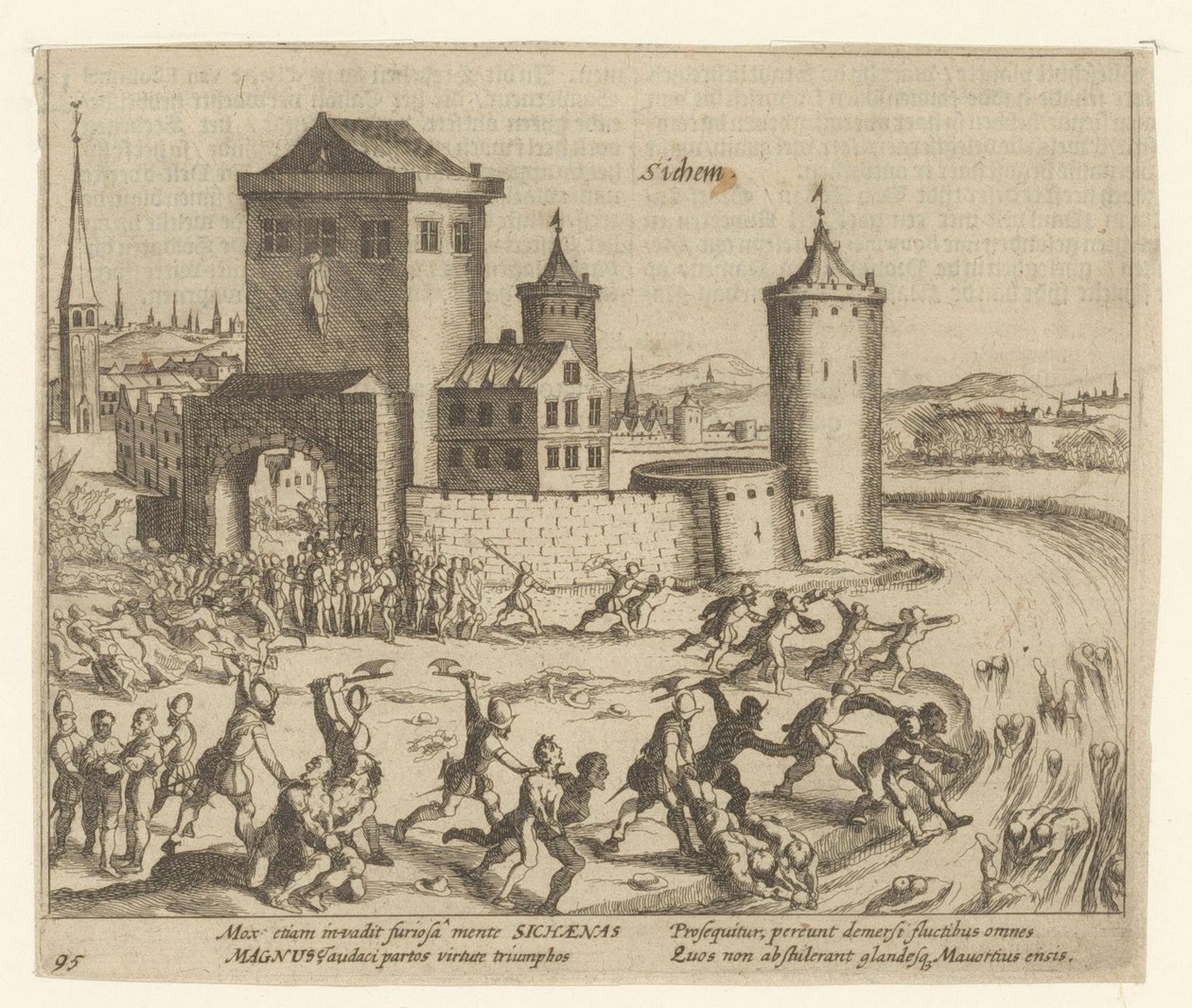 Bestraffningen av Zichem, 1578 av Simon Frisius