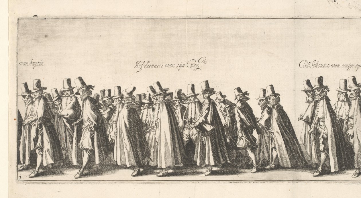Begravningsprocessionen (bild 3), 1615 av Simon Frisius