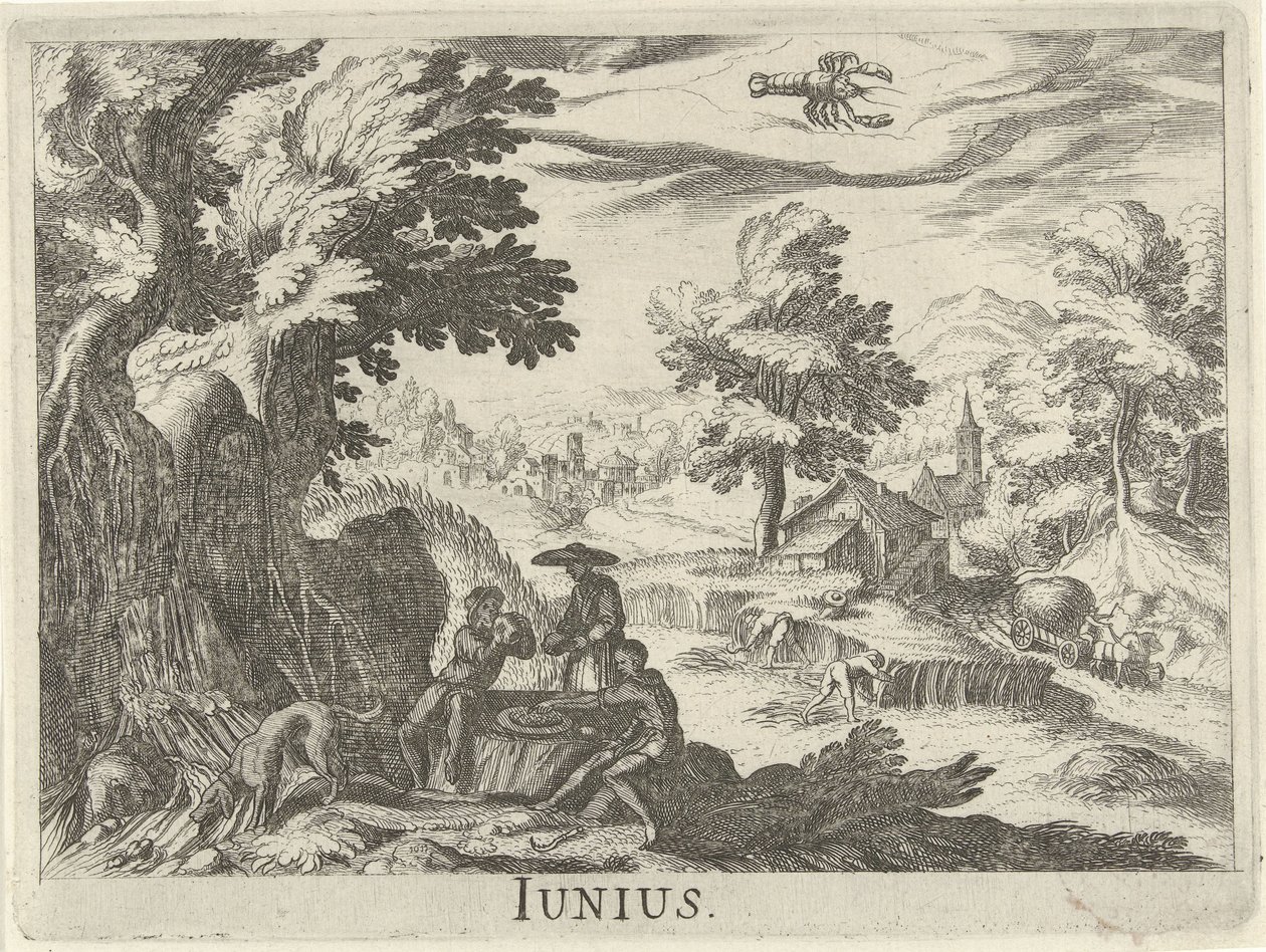 juni Junius (titel på objekt) Tolv månader (serietitel) av Simon Frisius