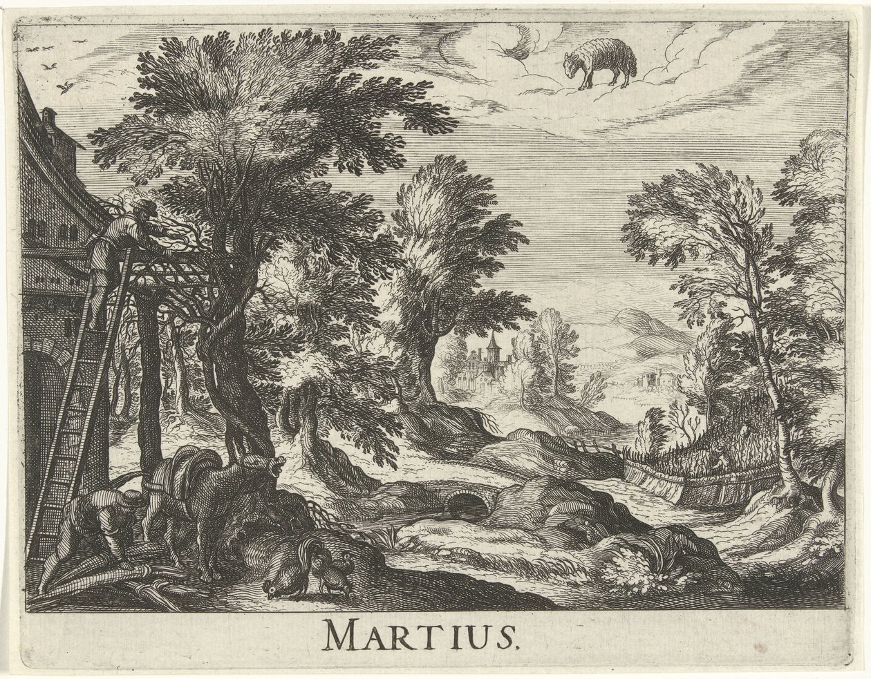 Mars Martius (titel på objekt) Tolv månader (serietitel) av Simon Frisius
