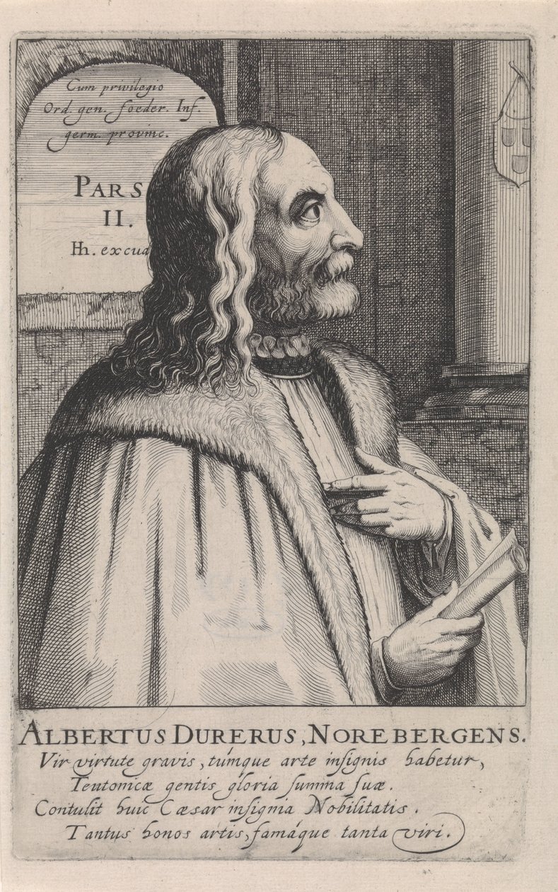Porträtt av Albrecht Dürer av Simon Frisius