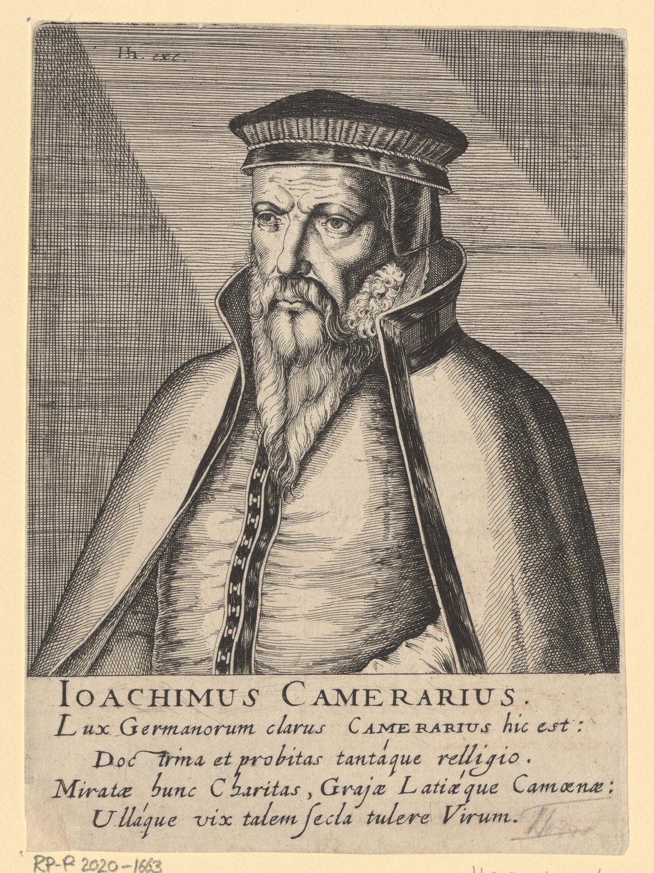 Porträtt av Joachim Camerarius I av Simon Frisius
