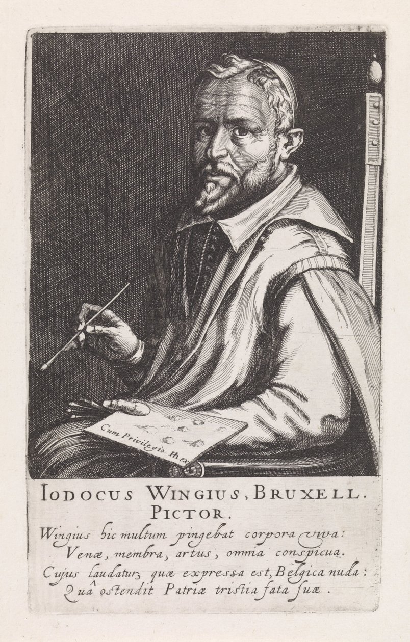 Porträtt av Joos Winghe av Simon Frisius