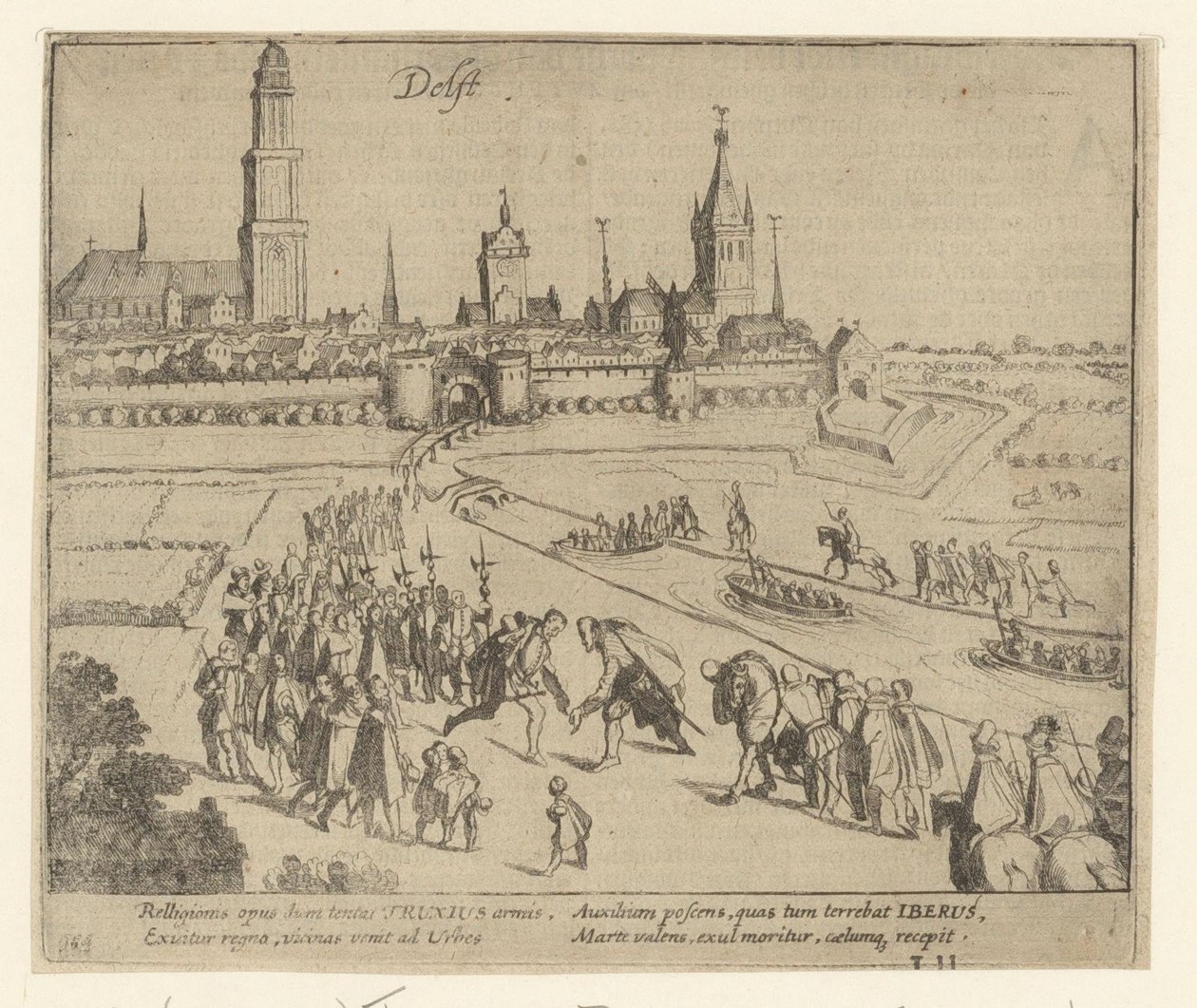 Truchsess tas emot i Delft, 1584 av Simon Frisius