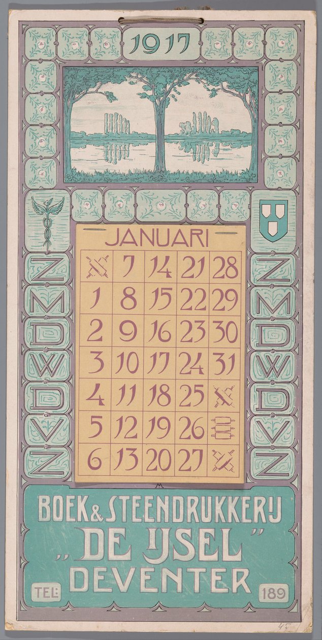 1917 års kalender av Simon Moulijn