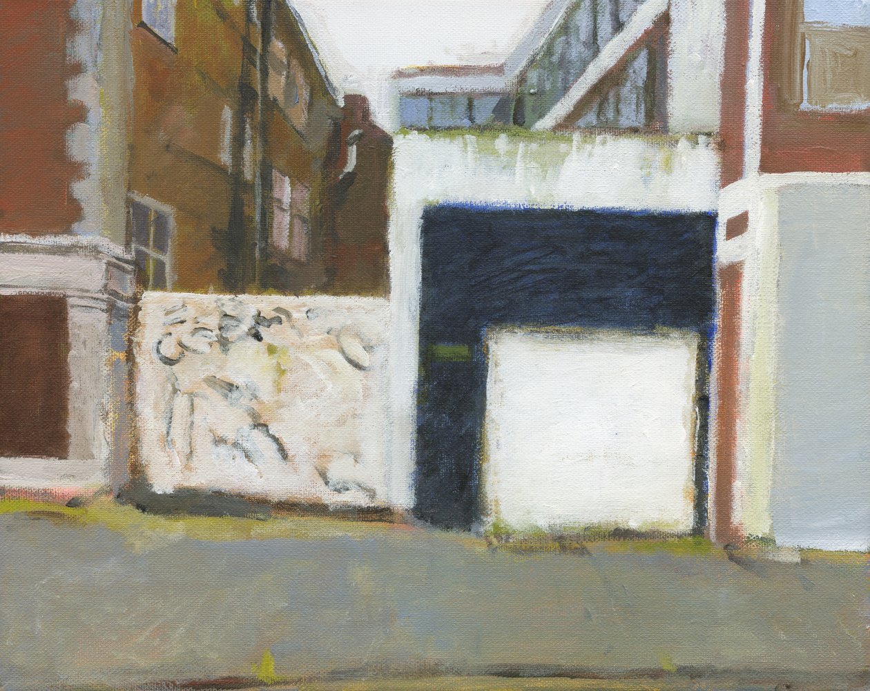 Street view, 2024 (akryl på duk) av Simon Neville