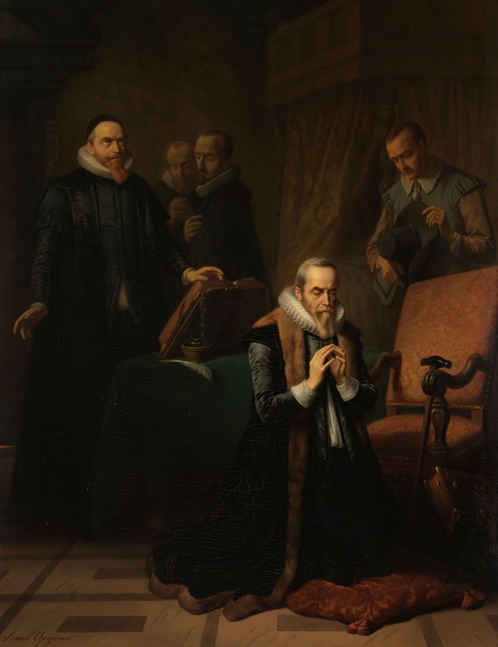 Johan van Oldenbarnevelts sista bön av Simon Opzoomer