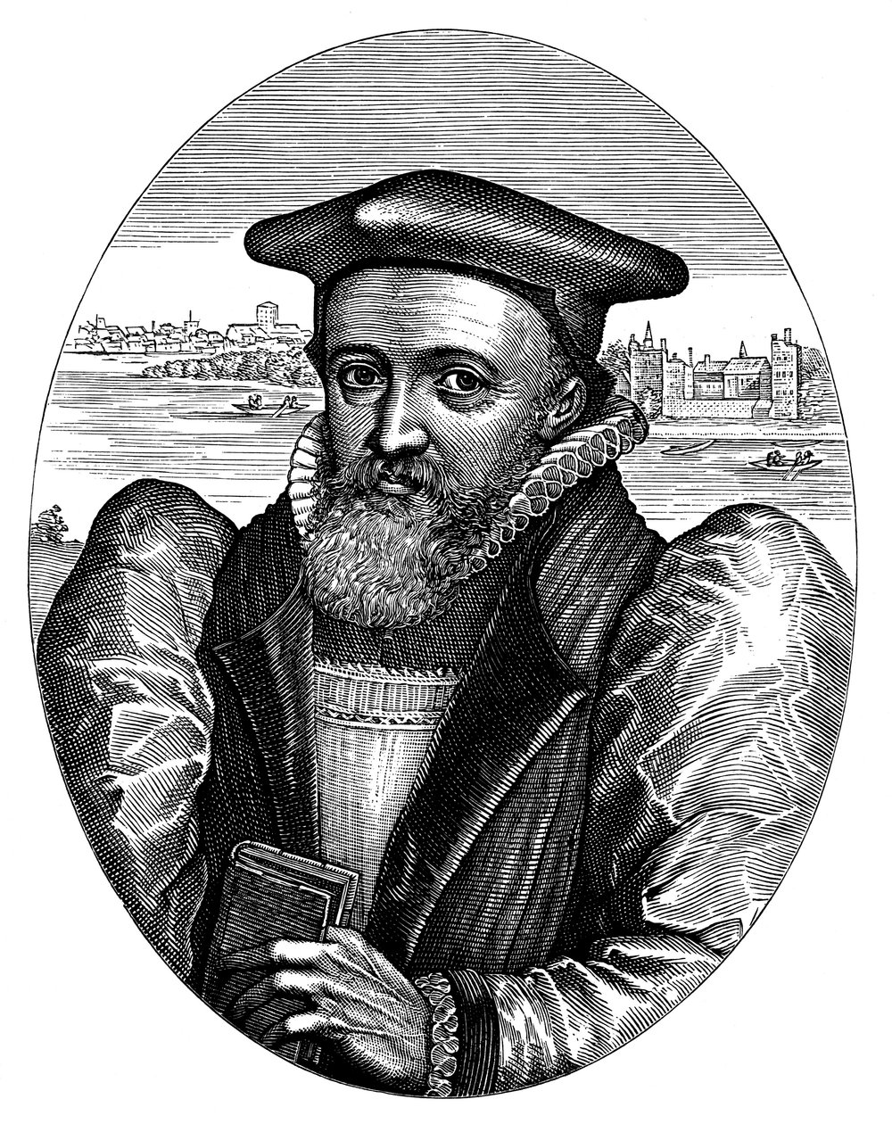 George Abbott 1562-1633, engelsk präst och ärkebiskop av Canterbury, 1600-talet av Simon Pass