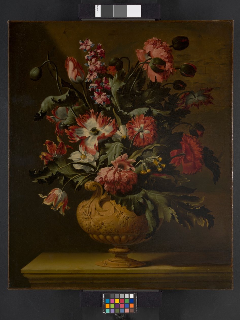 En vas med blommor, före 1710 av Simon Peeterz Verelst