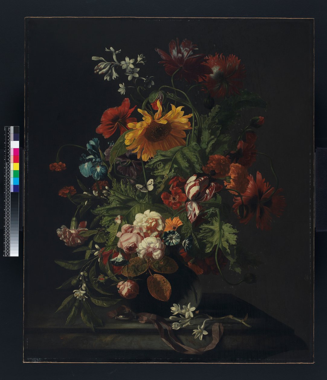 Vas med blommor av Simon Peeterz Verelst
