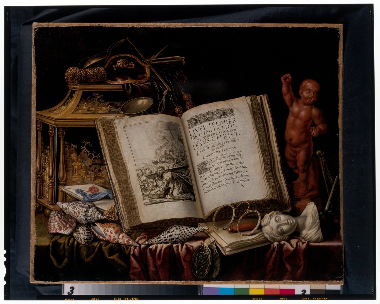 Ett vanitas-stilleben av Simon Renard de Saint Andre