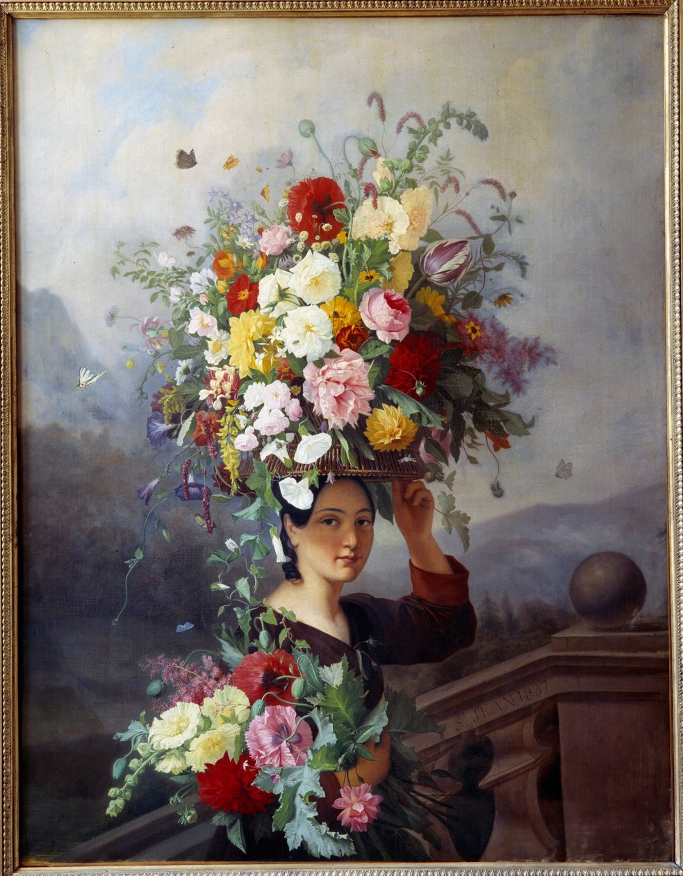 trädgårdsmästaren Målning av Simon Saint-Jean (1808-1860) 1837 Sön. 1,29x1,65 m Lyon, Museum of Fine Arts av Simon Saint Jean