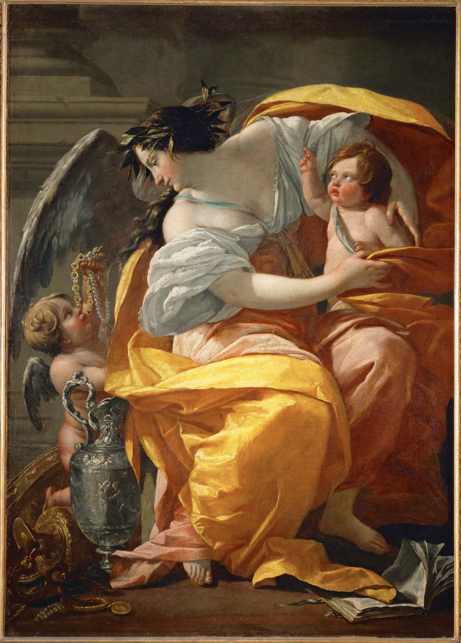 Allegorie de la Richesse - En allegori om rikedom ... av Simon Vouet