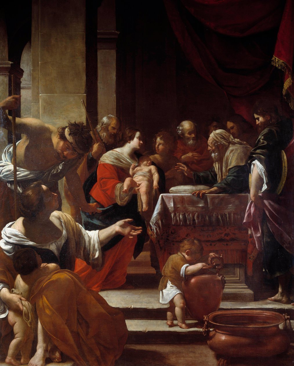 Omskärelsemålning av Simon Vouet (1590-1649) 1622 Neapel, Capodimontes nationalmuseum av Simon Vouet