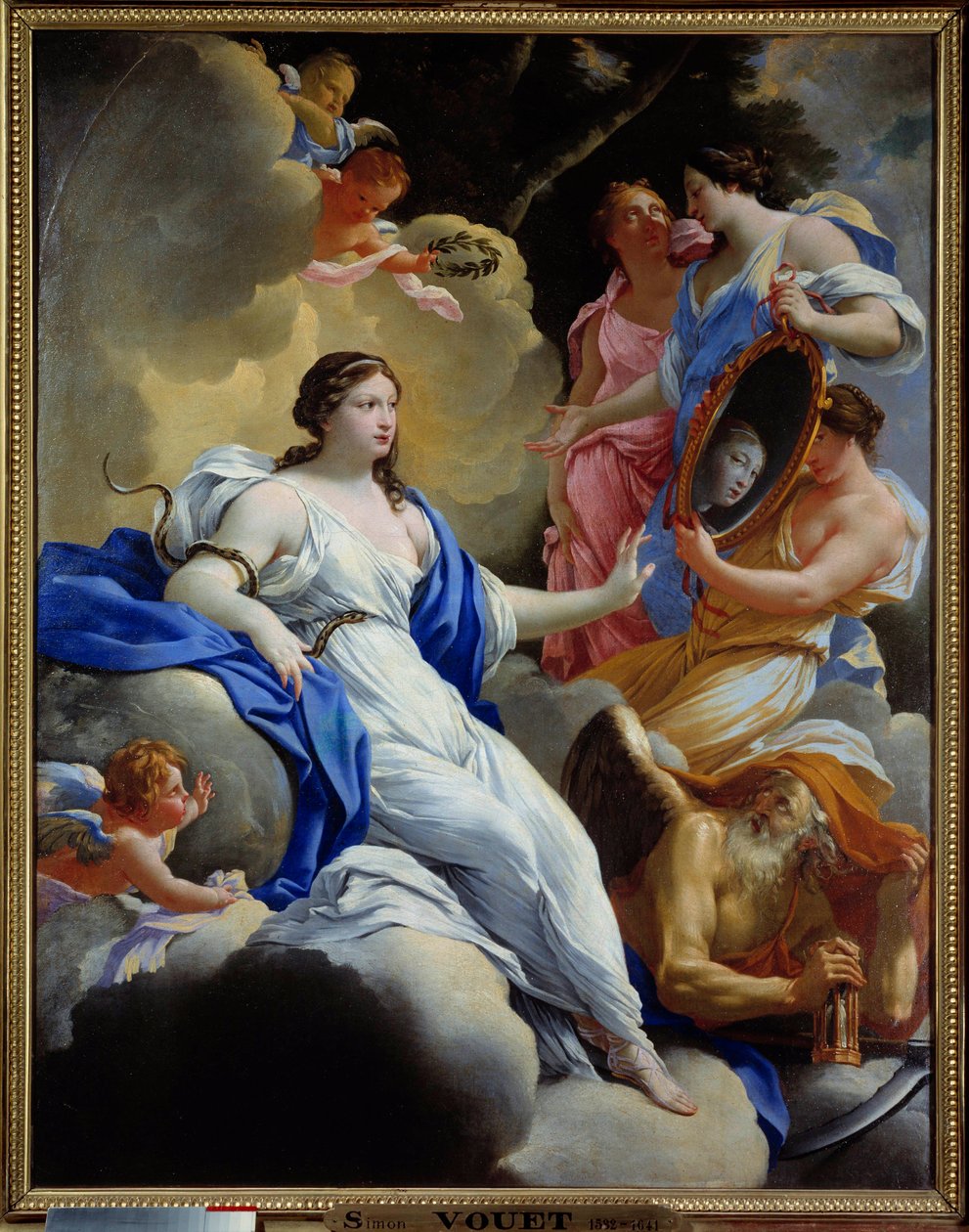 Försiktighet, kärlek och nåder Målning av Simon Vouet (1590-1649) 1645 Sön. 1,16x0,9 m Montpellier, Fabre-museet av Simon Vouet