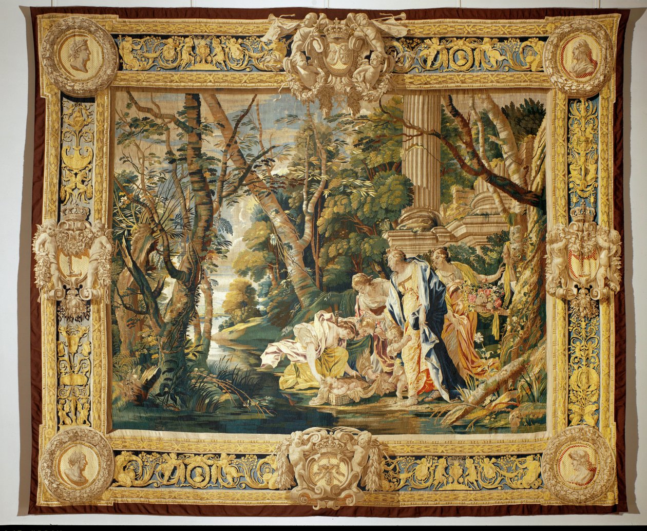 Moses räddad från vattnet ... av Simon Vouet