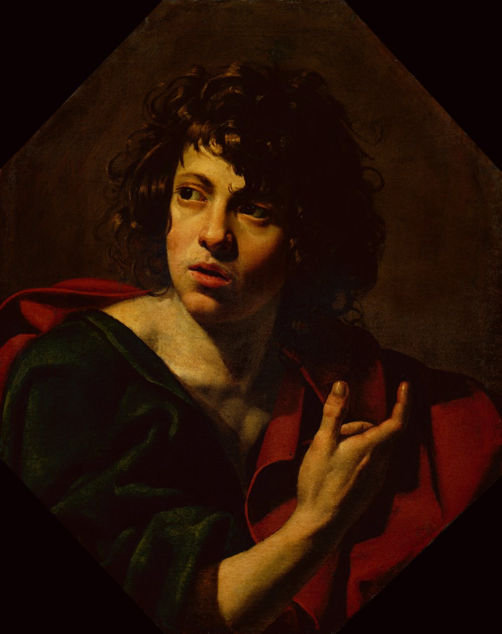Sankt Johannes evangelisten (olja på duk) av Simon Vouet