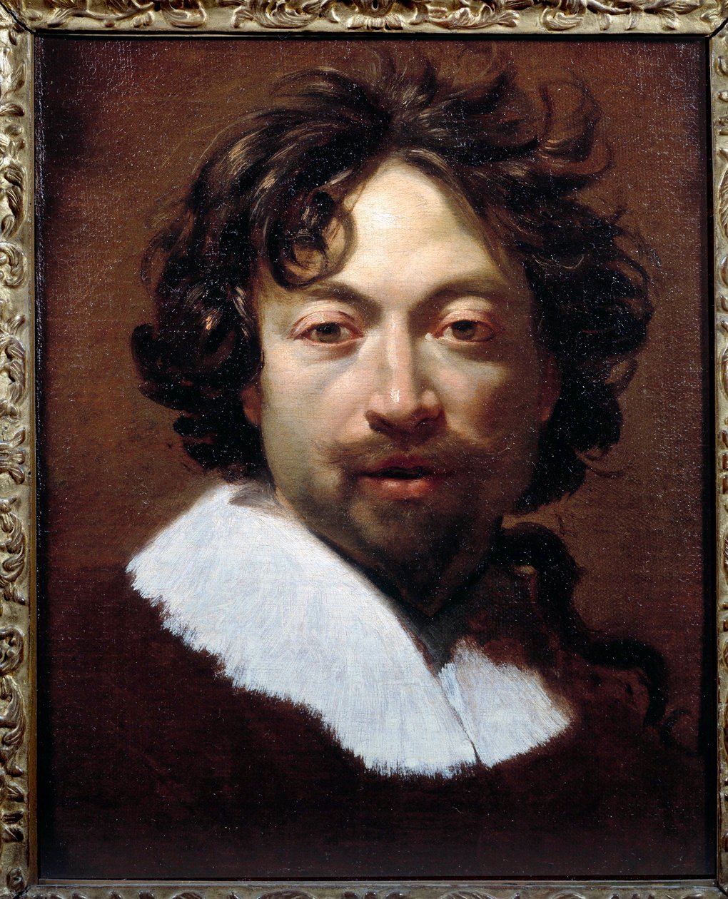 Självporträttmålning av Simon Vouet (1590-1649) cirka 1626-1627, 45x36 cm, Lyon, Museum of Fine Arts av Simon Vouet