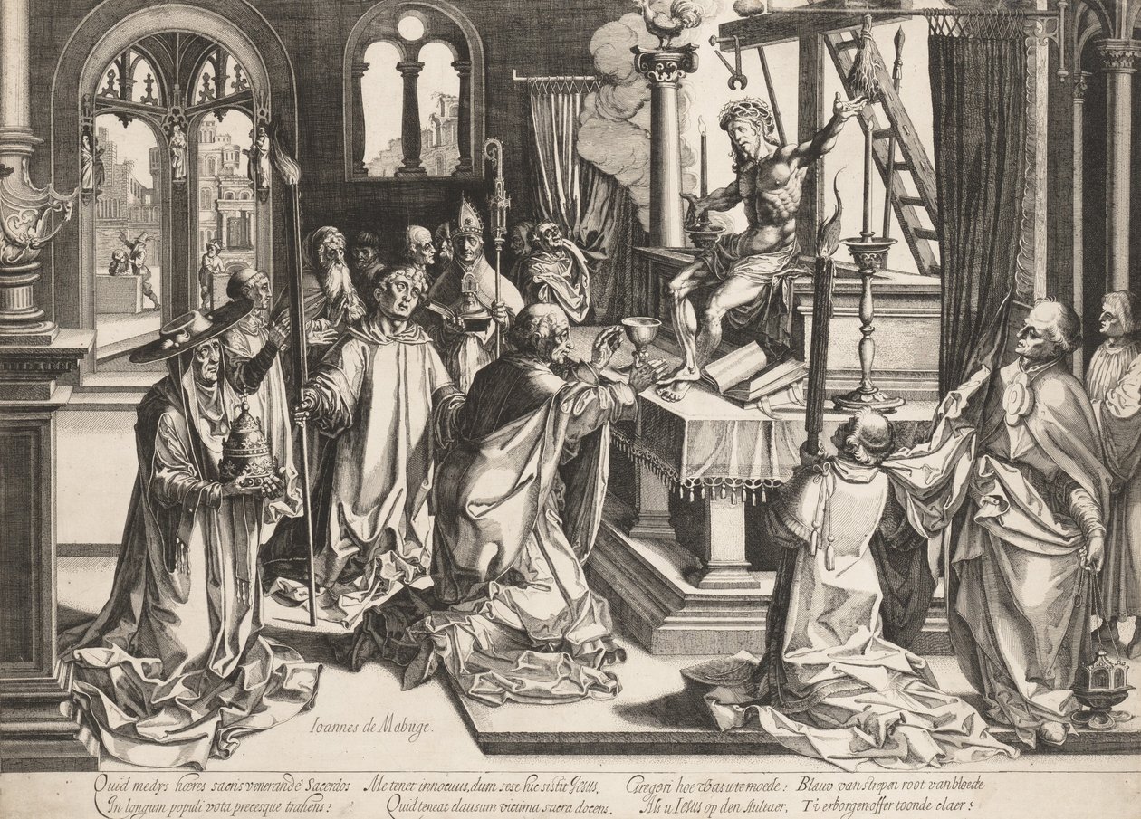 Sankt Gregorius mässa. av Simon Wynhoutsz Frisius