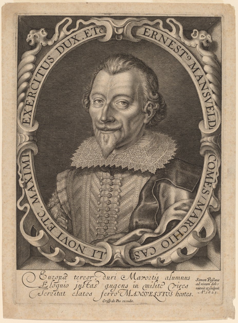Greve Ernest Mansfeld av Simon de Passe