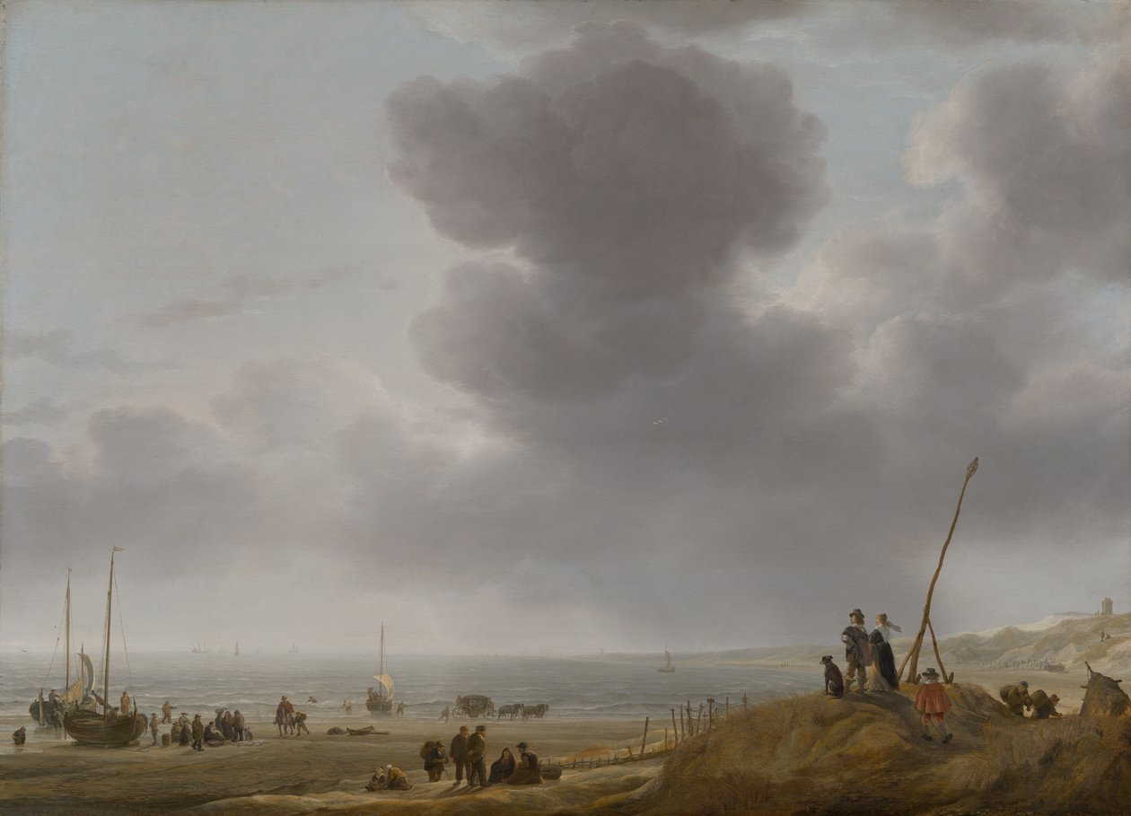 Strandvy av Simon de Vlieger