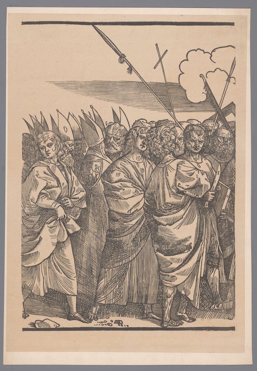 Reproduktion av tredje delen av tryckserien De Triomf van Christus efter Joos Lambrecht av Simonau and Toovey