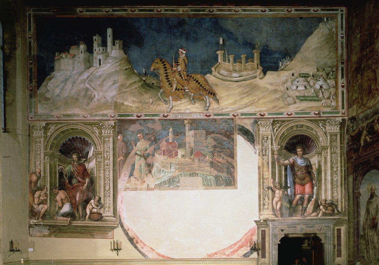 Guidoriccio da Fogliano vid belägringen av Monte Massi av Simone Martini