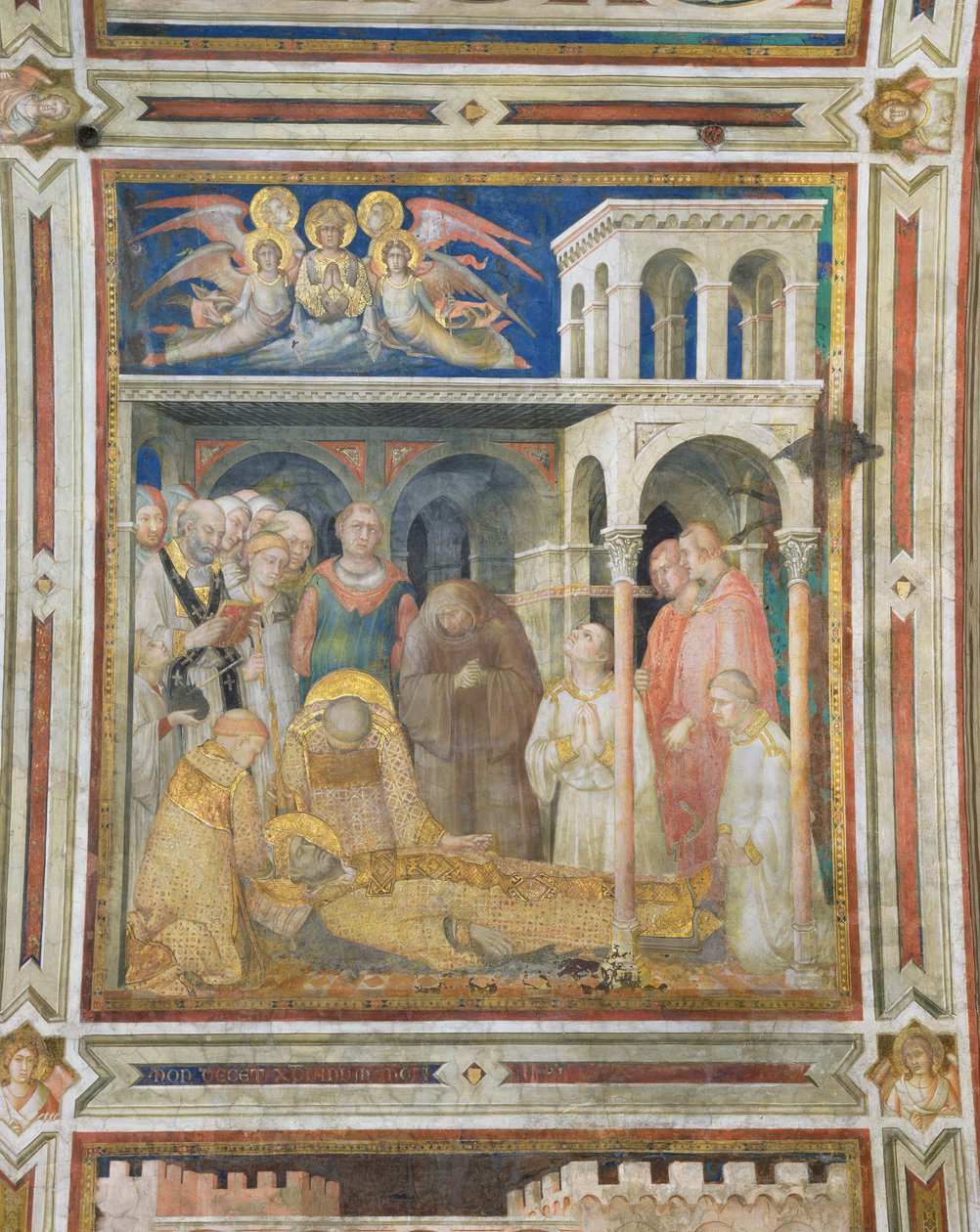 Sankt Martins död, från Sankt Martins liv, ca 1322-26 av Simone Martini
