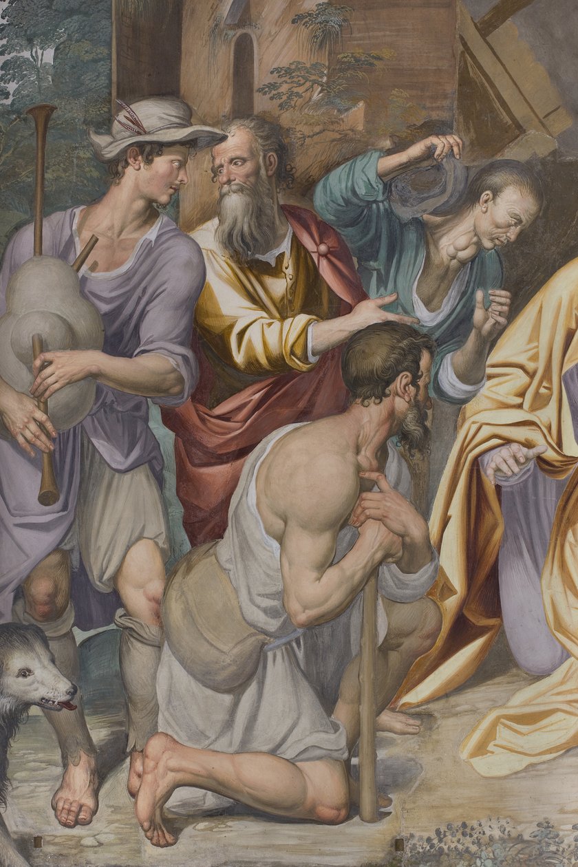 Tillbedjan av herdarna, 1578-82 av Simone Veneziano Peterzano