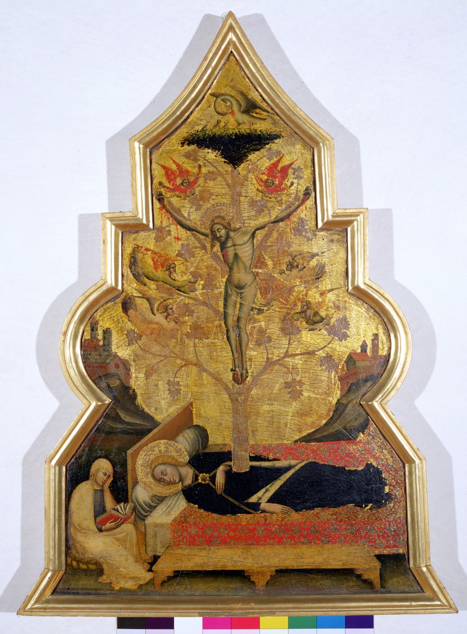 The Dream of the Virgin, ca 1355-60 (tempera och bladguld på panel) av Simone dei Crocifissi