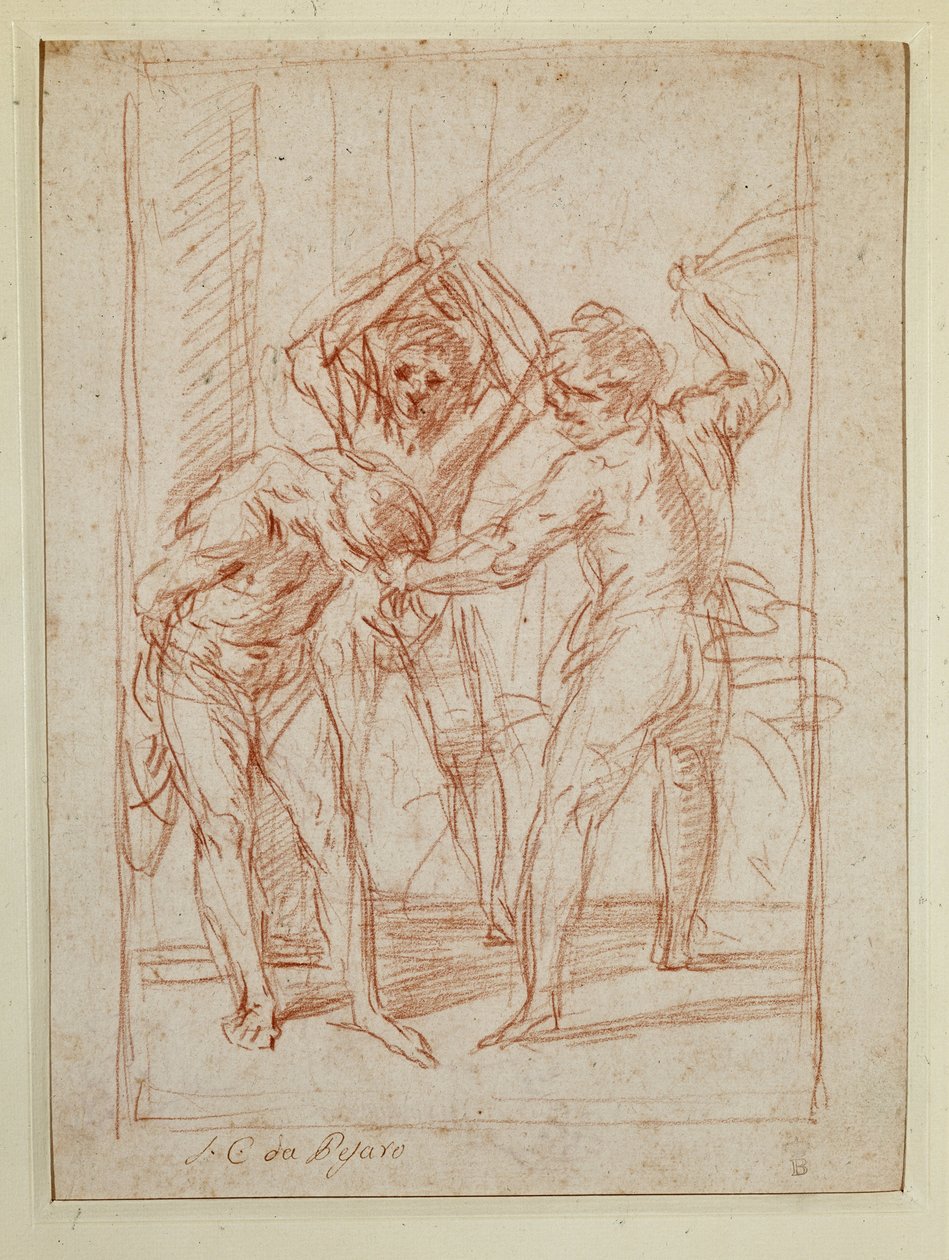 Flagellering (ritning av Simone Cantarini