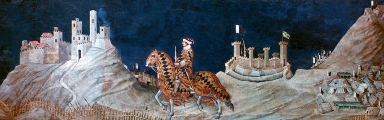 Åminnelse...vid belägringen av Montemassi..., 1328 av Simone Martini