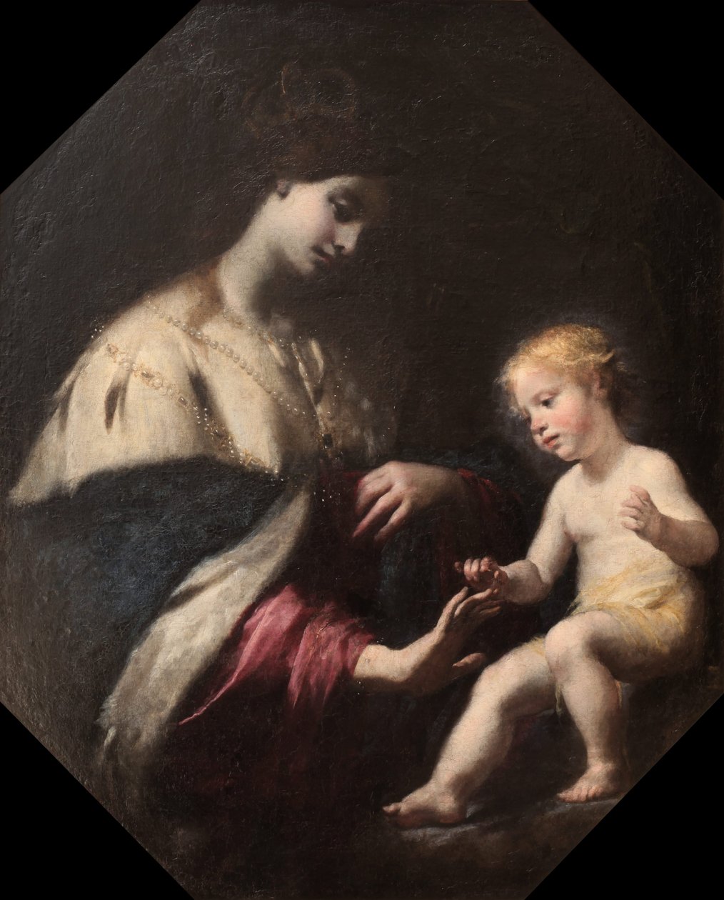 Saint Catherines mystiska äktenskap av Simone Pignoni