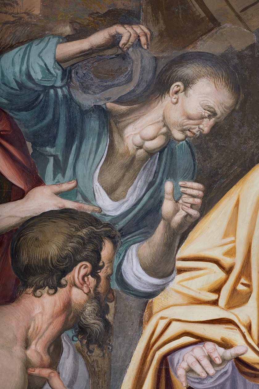 Tillbedjan av herdarna, 1578-82 (uppgift om 3497111) av Simone Veneziano Peterzano