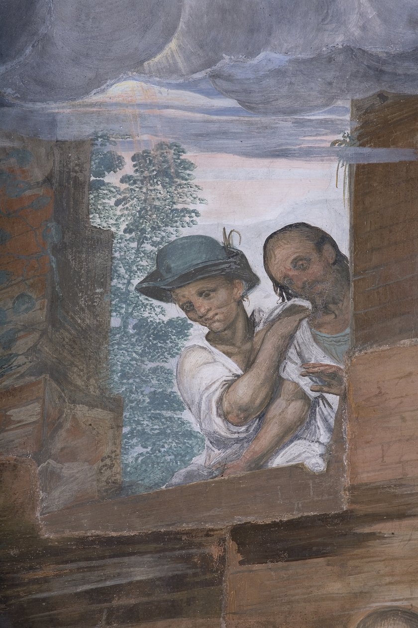 Tillbedjan av herdarna, 1578-82 (uppgift om 3497111) av Simone Veneziano Peterzano